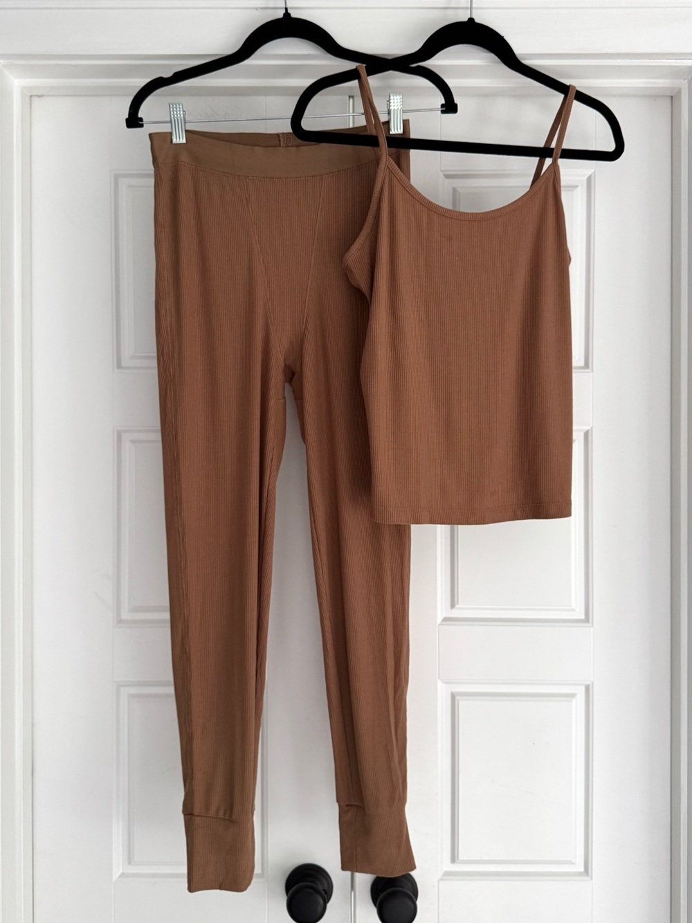Stars Above Rib Knit 2-Piece Pajama Set, Small
